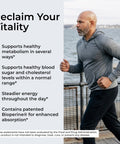 Healthy lifestyle image featuring Berberine Nopal metabolism and cholesterol support